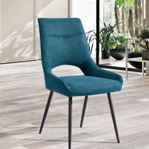 chaise soline bleu turquoise